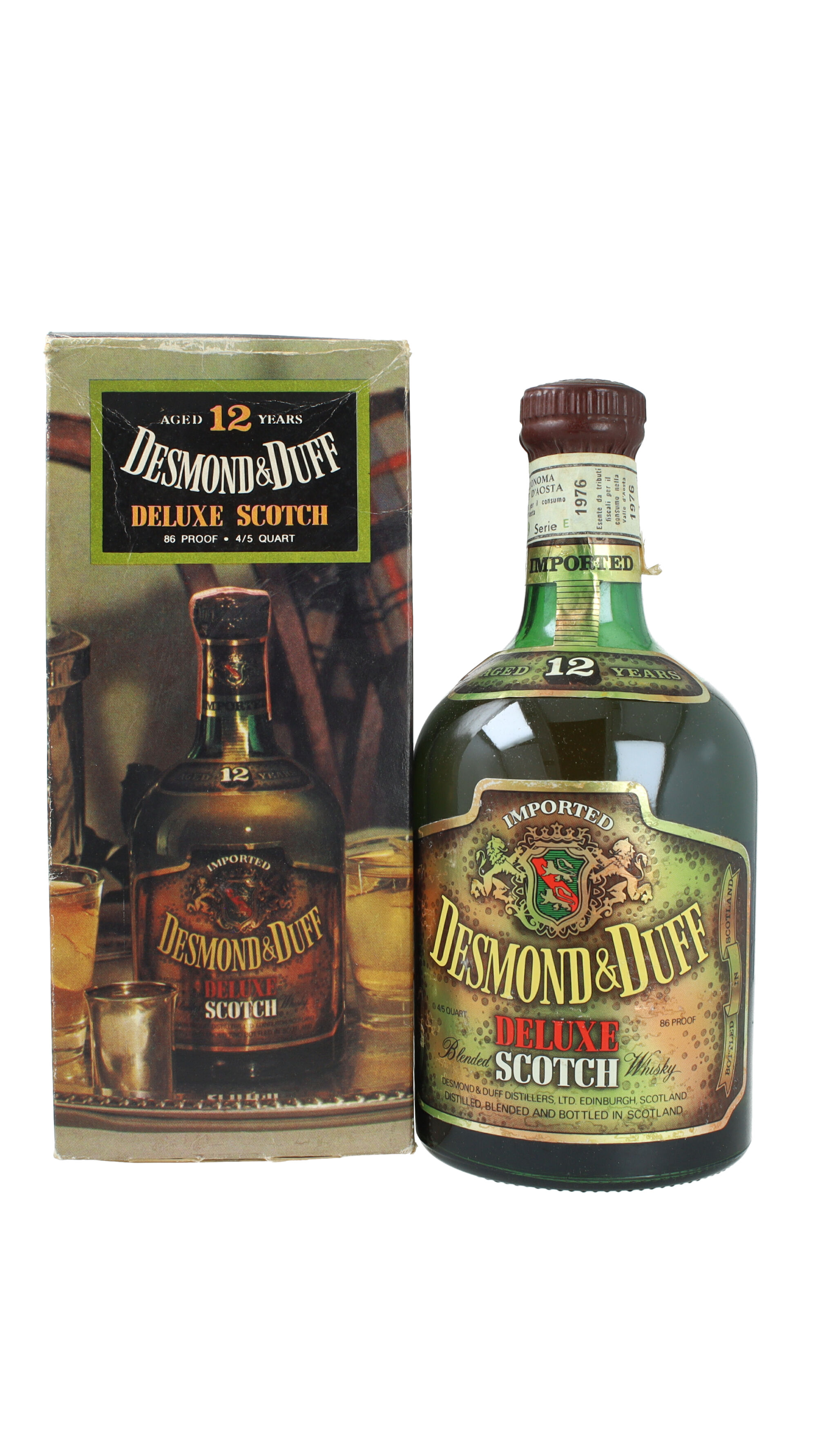 King of kings　特級 Desmond&Duff PRINCE　古酒 Desmond Duff Blended Scotch Whisky 12 Years old bottled 1976 75cl